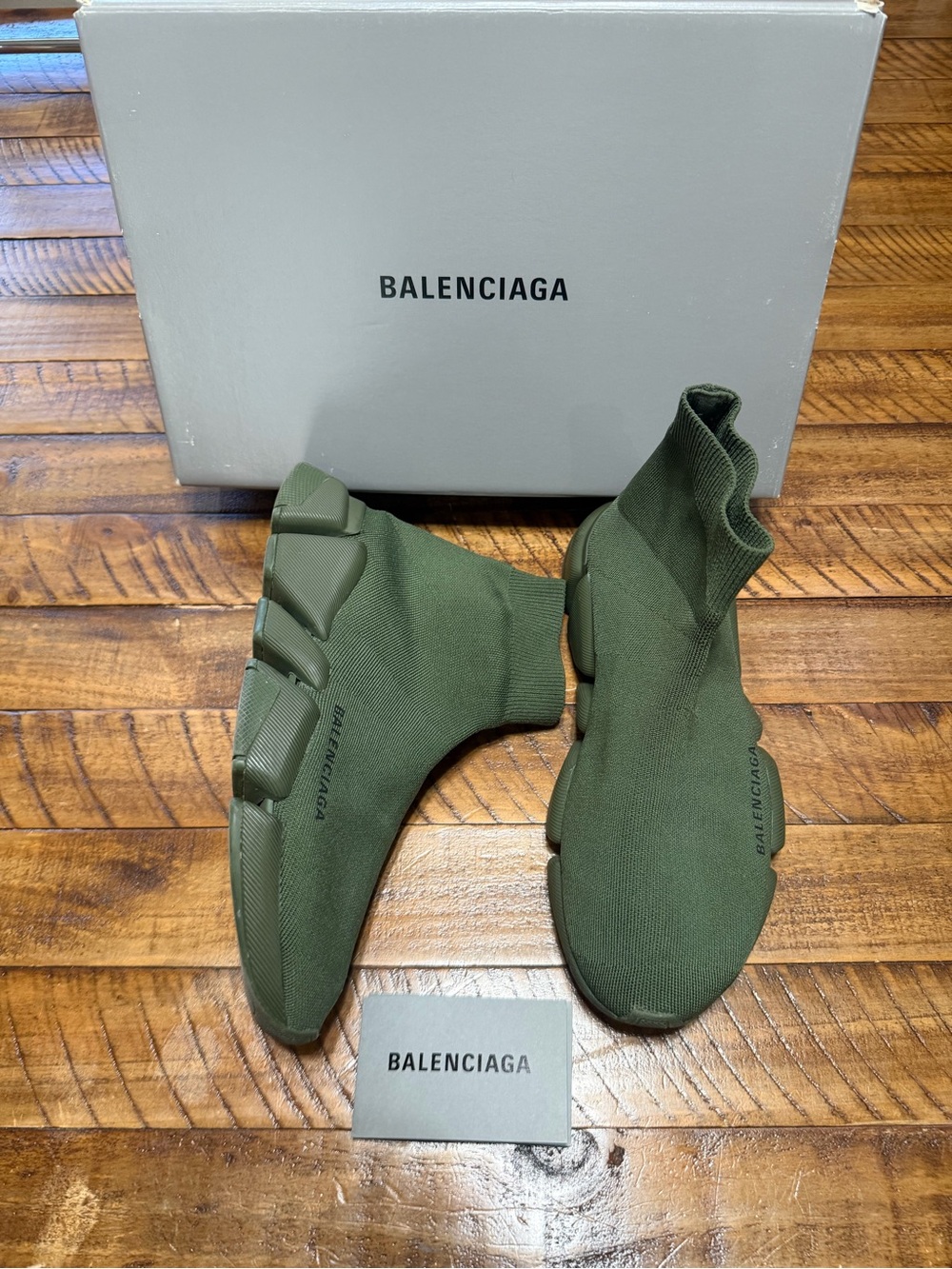 Balenciaga Speed 2.0 LT Sneakers Dark Khaki/Olive Green